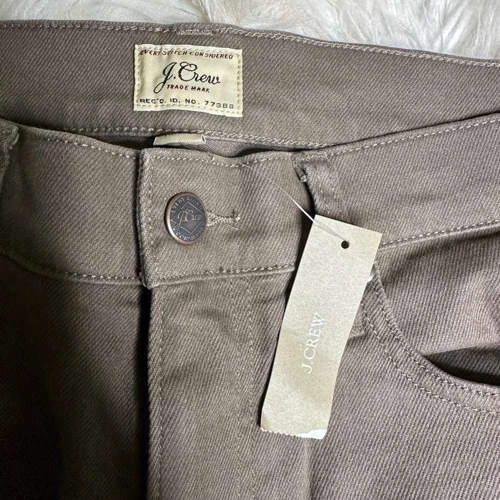 Nwt J. Crew Men's Taupe‎ gray Straight Jeans